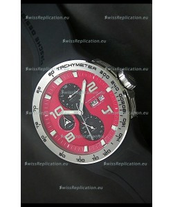Porsche Design Flat Six P'8340 Swiss Chronograph Watch in Red Dial