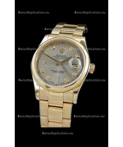 Rolex Day Date Swiss Full Gold Diamond Replica Watch