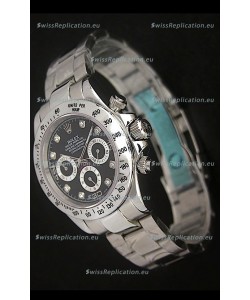 Rolex Daytona Japanese Replica Watch in Black Dial