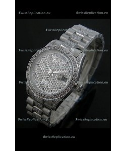 Rolex Day Date Japanese Automatic Replica Watch in Diamonds Dial