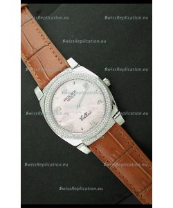 Rolex Cellini Japanese Replica Watch in Mother of Pearl Pink Dial