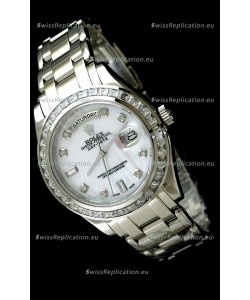 Rolex Oyster Perpetual Day Date Japanese Automatic Watch in Mop White Dial