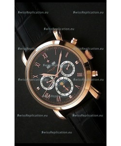 Vacheron Constantin Perpetual Calendar Japanese Watch in Black Dial
