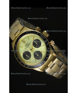 Rolex Daytona 6265 Cosmograph Metallic Gilt Dial in Gold Case