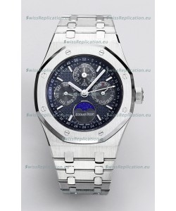 Audemars Piguet Royal Oak Perpetual Calendar Swiss Replica 904L Steel - Navy Blue Dial 