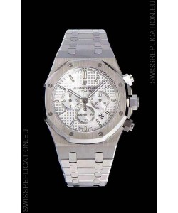 Audemars Piguet Royal Oak Chronograph White Dial 904L Steel 1:1 Mirror Replica