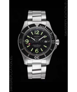 Breitling Superocean Automatic 44 Steel - Black Dial 1:1 Mirror Replica