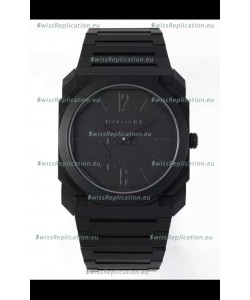 Bvlgari Octo Finissmo Edition 1:1 Mirror Replica Sandblasted DLC Coated Casing
