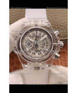 Hublot Big Bang Unico Clear Plexiglass Casing 1:1 Mirror Edition Swiss Replica Watch 
