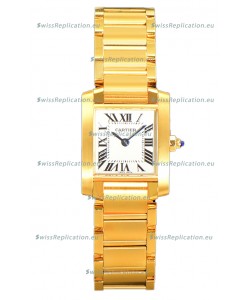Cartier Tank Francaise Yellow Gold Swiss Quartz Replica Watch 25.70MM
