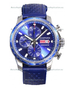 Chopard Mille Miglia GTA Chronograph Blue Dial - Steel Casing 1:1 Mirror Replica Watch 