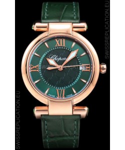 Chopard Imperiale White Dial Swiss Automatic Replica Watch in Rose Gold Case 904L Steel 