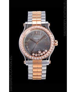 Chopard Happy Sport 1:1 Mirror Swiss Automatic Replica Watch 36MM Two Tone Rose Gold Casing