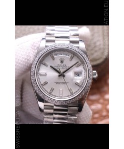Rolex Day Date Presidential 904L Steel 40MM - Steel Dial 1:1 Mirror Quality Watch