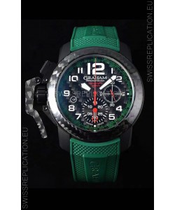 Graham Chronofighter Superlight Carbon Green 1:1 Mirror Swiss Replica Watch 