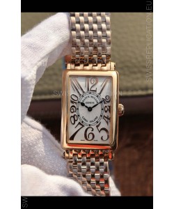 Franck Muller Long Island Pink Gold Swiss Watch in Swiss Quartz Movement