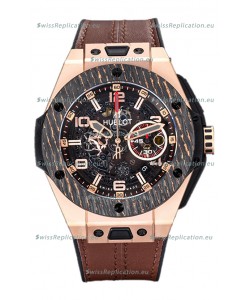 Hublot Big Bang F1 "King Carbon Gold" Edition Chronograph Swiss Replica Watch 