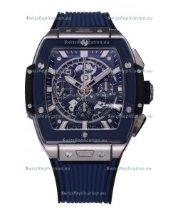 Hublot Spirit of Bang Titanium Casing Ceramic Bezel Blue Dial - 42MM Swiss Replica