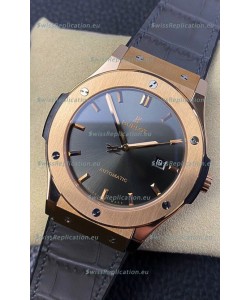 Hublot Classic Fusion 1:1 Mirror Replica Swiss Watch in 904L Steel Casing Grey Dial 42MM