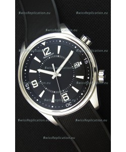 Jaeger-LeCoultre Polaris Black Dial Watch with Nylon Strap 1:1 Mirror Replica