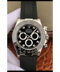 Rolex Cosmograph Daytona 116509 Black Dial Cal.4130 Movement - 904L Steel Watch