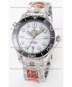 Omega Seamaster 300M Master Chronometer White Swiss 904L Steel 1:1 Mirror Replica Watch