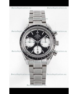 Omega Speedmaster Racing 904L Steel Chronograph 1:1 Mirror Replica in Black Dial