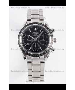 Omega Speedmaster Racing 904L Steel Chronograph 1:1 Mirror Replica in Black Dial