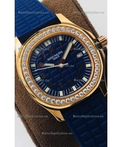 Patek Philippe Aquanaut 5067A Swiss Replica Watch in Yellow Gold Blue Dial - 35MM