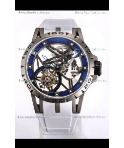 Roger Dubuis Excalibur Spider Flying Tourbillon Skeleton Titanium Casing 45MM 1:1 Mirror Swiss Watch