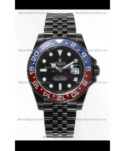 Rolex GMT Masters II REF.126710BLRO PEPSI BLAKEN Swiss Replica - 904L Steel in DLC Coating
