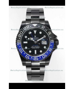 Rolex GMT Masters II REF.126710BLRO Batman BLAKEN Swiss Replica - 904L Steel in DLC Coating