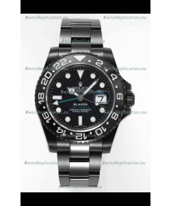 Rolex GMT Masters II REF.126710BLRO BLAKEN Swiss Replica - 904L Steel in DLC Coating