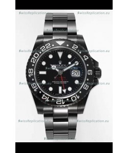Rolex GMT Masters II REF.126710BLRO BLAKEN Swiss Replica - 904L Steel in DLC Coating