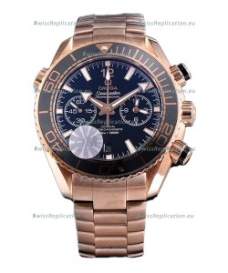Omega Seamaster Planet Ocean 600M Sedna Gold 45.5MM 1:1 Mirror Replica Watch 