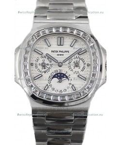 Patek Philippe Nautilus 5740 Perpetual Calendar Stainless Steel White Dial Swiss Replica Watch 