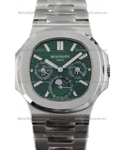 Patek Philippe Nautilus 5740 Perpetual Calendar Stainless Steel Green Dial Swiss Replica Watch 