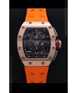 Richard Mille RM011-FM Felipe Massa Rose Gold Casing Swiss Replica Watch