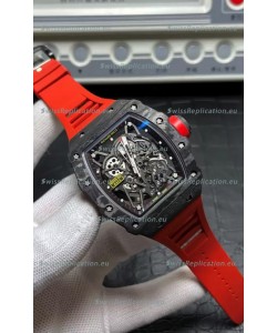 Richard Mille RM35-02 Rafael Nadal Carbon Fiber Casing with Genuine Tourbillon Super Clone Watch
