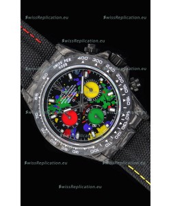 Rolex Daytona DiW Forged Cabon Casing 1:1 Mirror Replica Multicolored Dial