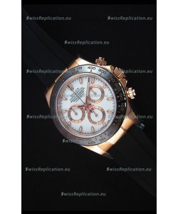Rolex Daytona 116515 Everose 1:1 Mirror Replica White Dial Watch 