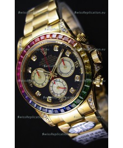 Rolex Cosmograph Daytona 116598 Yellow Gold 1:1 Mirror Cal.4130 Movement - Ultimate 904L Steel Watch