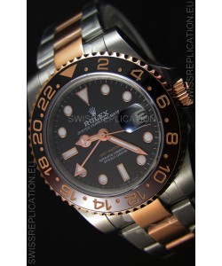 Rolex GMT Masters Japanese Replica Watch in Two Tone Rose Gold Casing