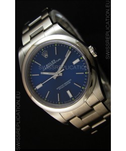 Rolex Oyster Perpetual Japanese Replica Watch - Blue Dial in 39MM Casing