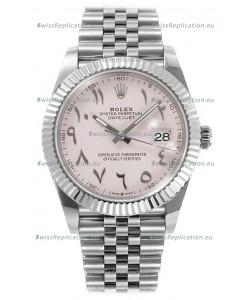 Rolex Datejust M126300 41MM ETA3235 Pink Arabic Dial - 904L Steel Casing 