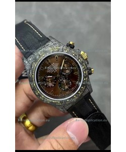 Rolex Cosmograph Daytona DiW COLOR CHANGING Edition Brown Gold Carbon Fiber Replica Watch 
