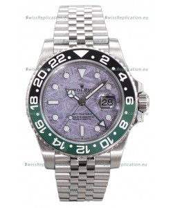 Rolex GMT Masters II 126720 Cal.3285 Pink Meteorite Dial 904L Steel in Jubilee Strap Swiss Replica