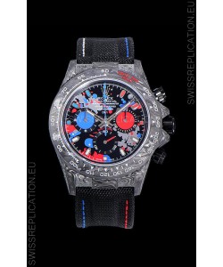 Rolex Daytona DiW Edition Multicolored Dial Edition Forged Cabon Casing 1:1 Mirror Replica