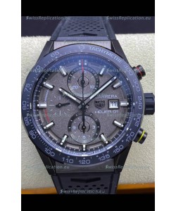 Tag Heuer Carrera Heuer 01 Swiss Replica Watch in Ceramic Casing - Grey Dial 