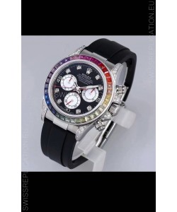 Rolex Cosmograph Daytona 116598 904L Stainless Steel 1:1 Mirror Cal.4130 Movement Watch 